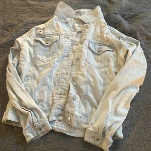 Forever 21 Distressed Jean Jacket